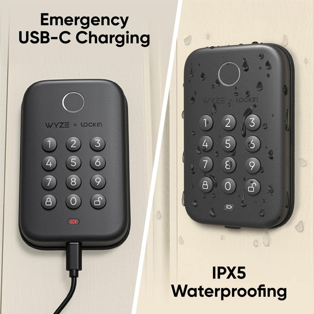 Wyze Smart Lock, Fingerprint Keyless Entry, Bluetooth Deadbolt Replacement, In-App Monitoring and Scheduled Access