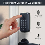 Wyze Smart Lock, Fingerprint Keyless Entry, Bluetooth Deadbolt Replacement, In-App Monitoring and Scheduled Access