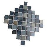 Merola Tile Hudson Tangier Atlantis 12-3/8 in. x 12-3/8 in. Porcelain Mosaic Tile (10.96 sq. ft. / Case)