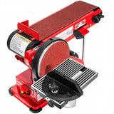 XtremepowerUS 4 in. x 36 in. 2-in-1 Disc and Belt Corded Sander Benchtop Sanding Station with Adjustable Tilt and Dust Port