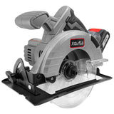 XtremepowerUS 20-Volt Max Cordless Circular Saw Brushless 6.5 in. Lithium Battery with Charger and Bag