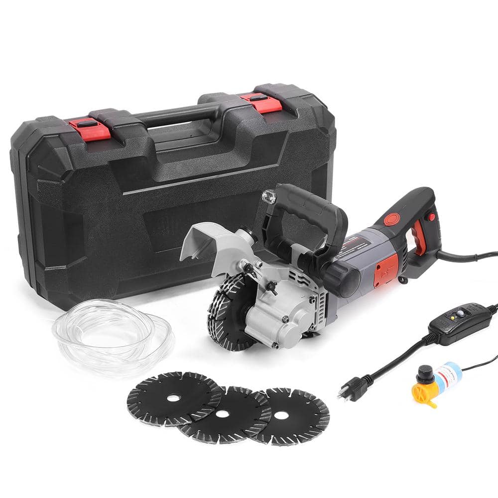 XtremepowerUS 18 in. W 110-Volt Electric Wall Groove Chaser Slotter Cutting Machine Built-In Infrared Beam