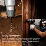 XtremepowerUS 1 in. 600 RPM 15J SDS Electric Rotary Demolition Hammer Drill