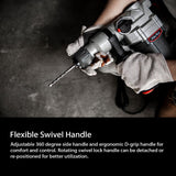 XtremepowerUS 1 in. 600 RPM 15J SDS Electric Rotary Demolition Hammer Drill