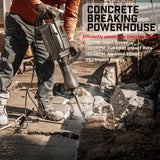 XtremepowerUS 2200-Watt 27 in. Heavy-Duty Electric Jack Hammer Demolition Concrete Breaker Tool Kit