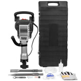 XtremepowerUS 36.6 in. x 16.5 in. Electric Jack Hammer Demolition Power Tool, 2 Chisels, Case with Plastic Handle