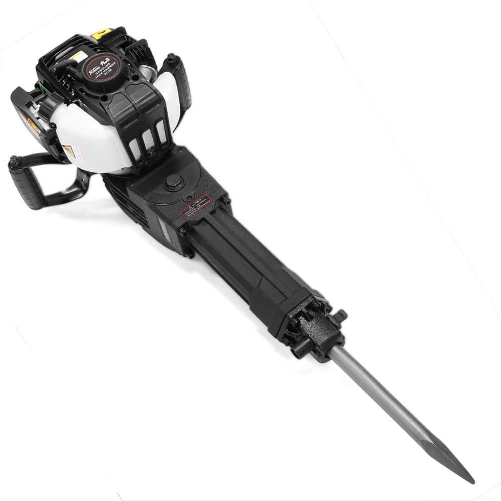 XtremepowerUS 38cc Gas Powered 4-Stroke Demolition Concrete Breaker Drill Jack Hammer with 2 Chisel - EPA Certified