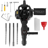 XtremepowerUS 25 in. x 13 in 32.7 cc Gasoline Demolition Concrete Breaker Hammer and Drill Kit with Chisel Bits