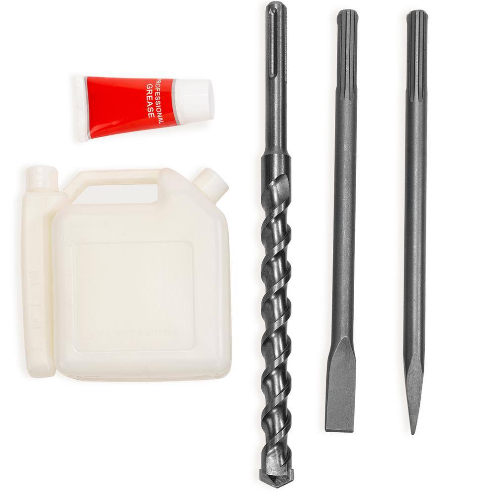 XtremepowerUS 25 in. x 13 in 32.7 cc Gasoline Demolition Concrete Breaker Hammer and Drill Kit with Chisel Bits
