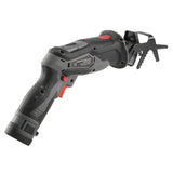 XtremepowerUS 12-Volt Variable Speed Cordless Reciprocating Saw Clamping Jaw 2.0A h Li-Ion Battery with 3 Saw Blades