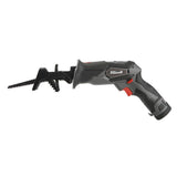XtremepowerUS 12-Volt Variable Speed Cordless Reciprocating Saw Clamping Jaw 2.0A h Li-Ion Battery with 3 Saw Blades