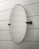 MOEN Banbury 26 in. x 23 in. Frameless Pivoting Wall Mirror in Brushed Nickel