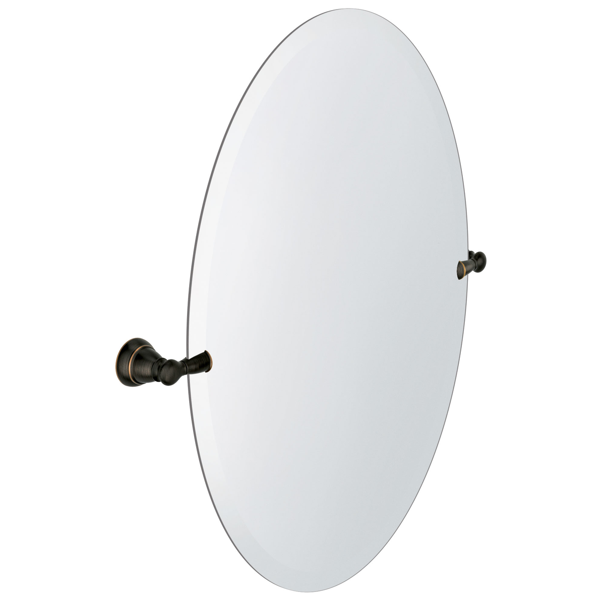 MOEN Banbury 26 in. x 23 in. Frameless Pivoting Wall Mirror in Brushed Nickel