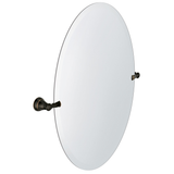 MOEN Banbury 26 in. x 23 in. Frameless Pivoting Wall Mirror in Brushed Nickel