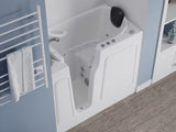 Universal Tubs HD Series 46 in. Right Drain Quick Fill Walk-In Whirlpool Bath Tub with Powered Fast Drain – White