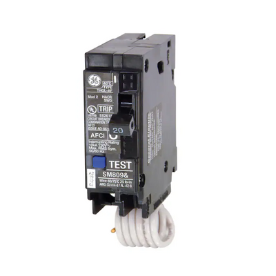 GE Q-Line THQL 20-Amp 1-Pole Combination Arc Fault Circuit Breaker