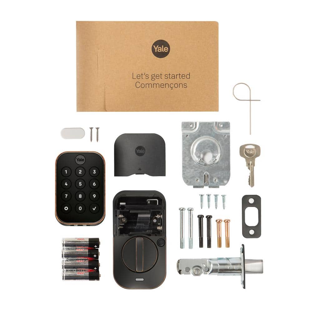 Yale Assure Lock 2; Keyless Smart Door Lock with Bluetooth and Pushbutton Keypad, Oil Rubbed Bronze