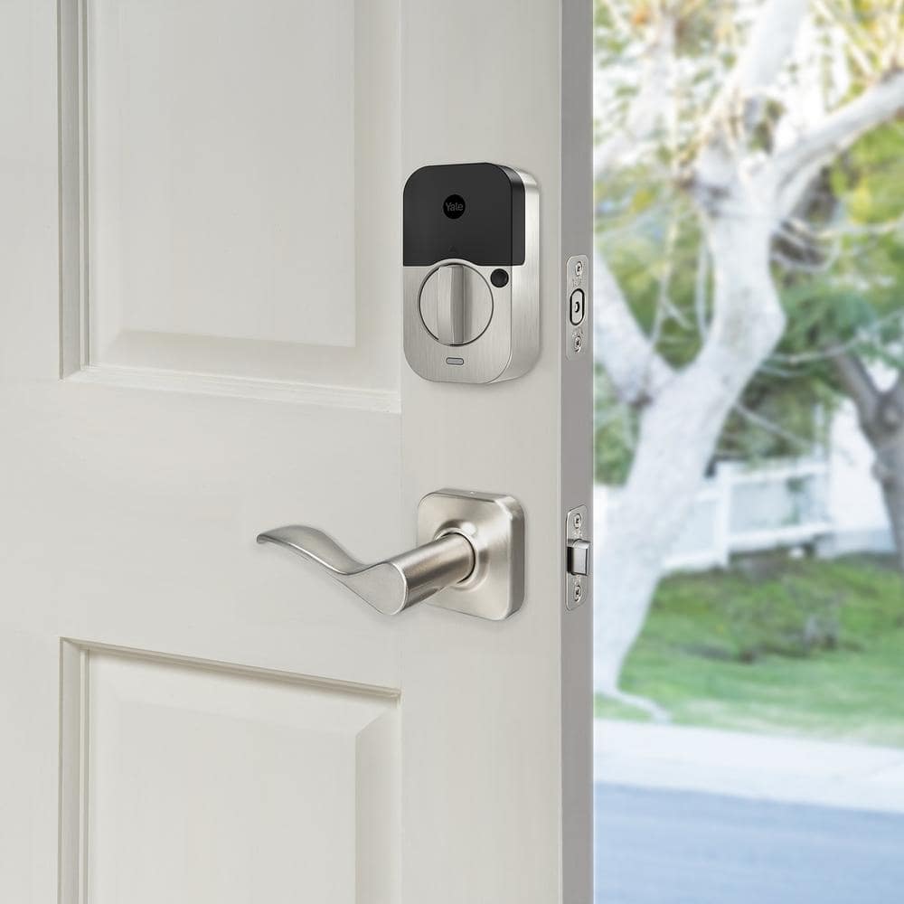 Yale Assure Lock 2; Keyless Smart Door Lock with Bluetooth and Pushbutton Keypad, Satin Nickel