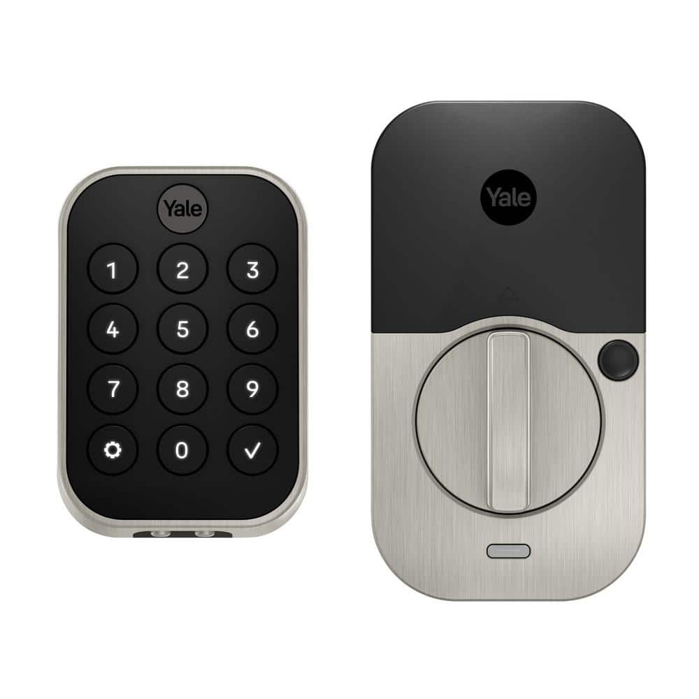 Yale Assure Lock 2; Keyless Smart Door Lock with Bluetooth and Pushbutton Keypad, Satin Nickel