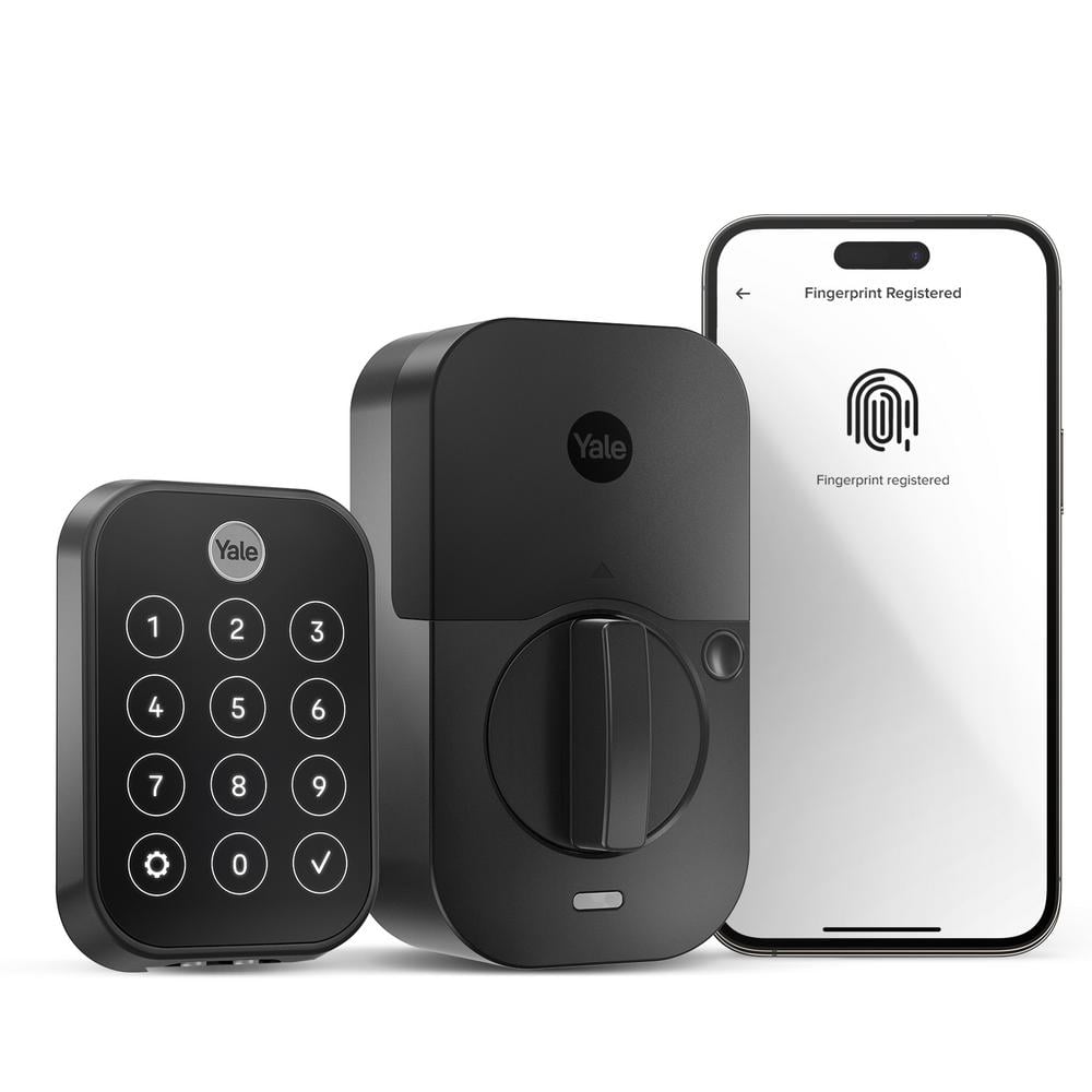 Yale Assure Lock 2; Keyless Smart Door Lock with Wi-Fi and Fingerprint Access; Black Suede