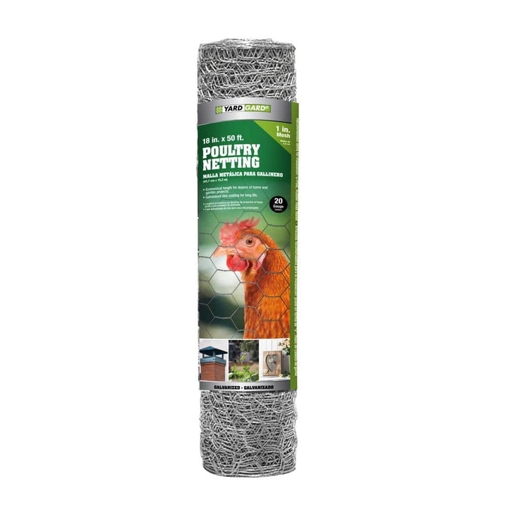 YARDGARD 1.5 ft. x 50 ft. 20-Gauge Poultry Netting