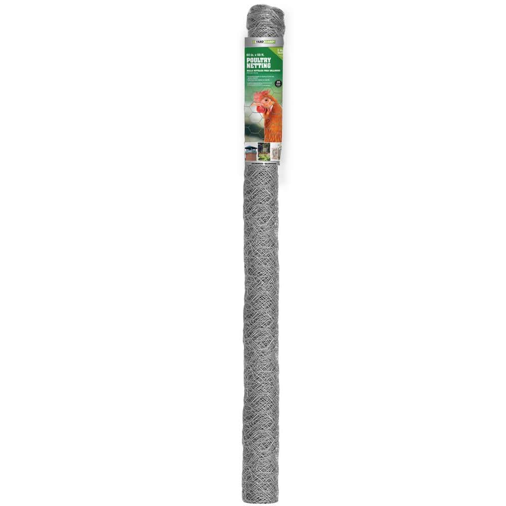 YARDGARD 5 ft. x 25 ft. Galvanized Poultry Netting