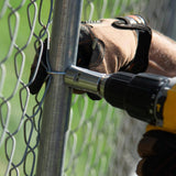 YARDGARD SpeedyTie Chain Link Fence Steel Combo Pack 1-3/8" for Top Rail (100 PCS), 1-5/8" for Line Post (100 PCS), Drill Chuck