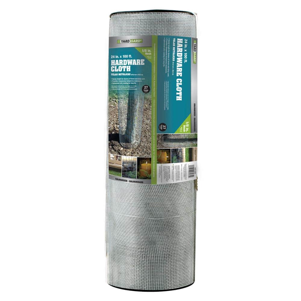 YARDGARD 1/2 in. x 2 ft. x 100 ft. Galvanized Steel Hardware Cloth Garden Fence