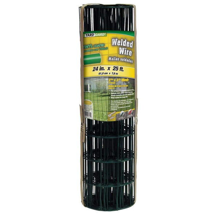 YARDGARD 2 ft. x 25 ft. 14-Gauge Green Welded Wire
