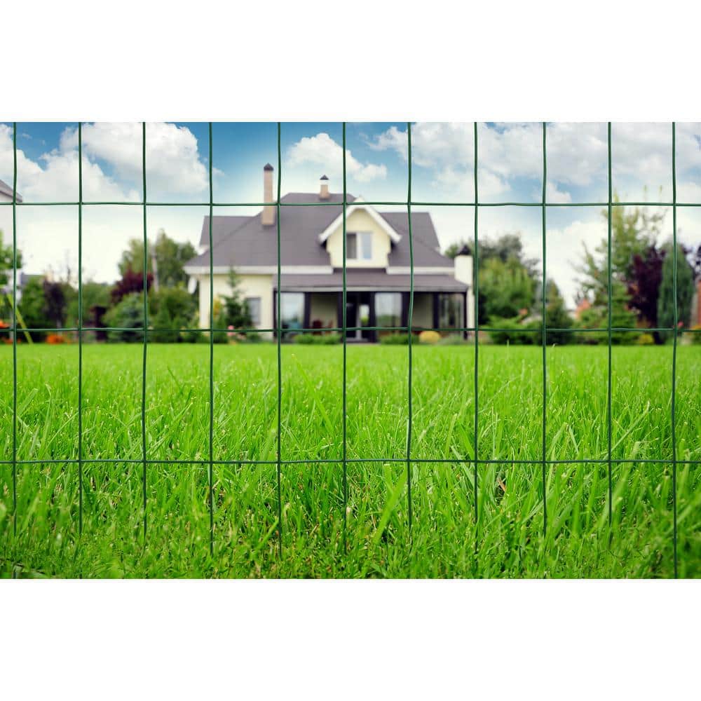 YARDGARD 2 in. x 4 in. Mesh x 4 ft. x 50 ft. 14-Gauge Zinc-Coated PVC Coated Welded Wire Fence