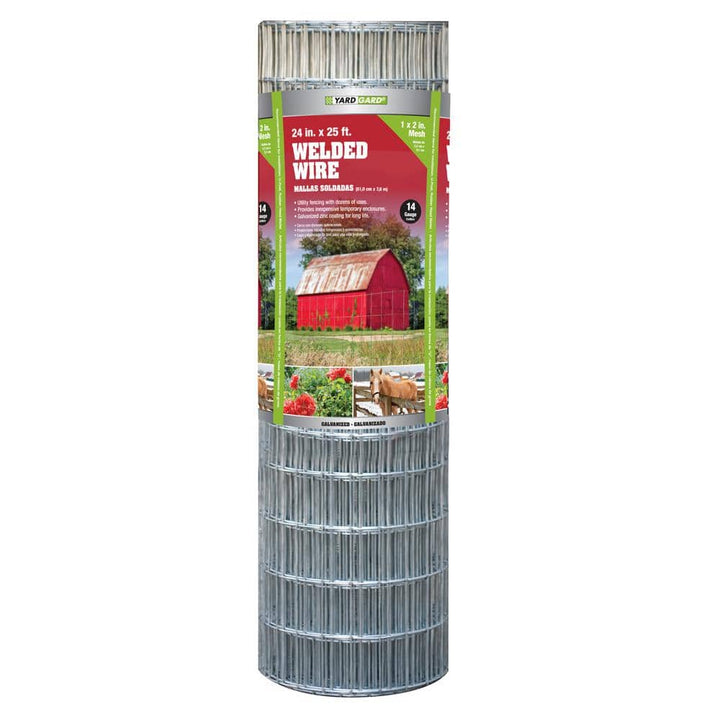 YARDGARD 2 ft. x 25 ft. Galvanized Steel Welded Wire