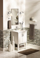 Moen Voss 18-in Polished Nickel Wall Mount Single Towel Bar
