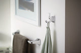 Moen Voss 24-in Brushed Nickel Wall Mount Single Towel Bar