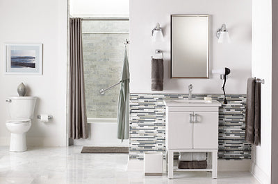 Moen Voss 24-in Brushed Nickel Wall Mount Single Towel Bar