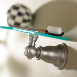 Moen Kingsley Oil-Rubbed Bronze 1-Tier Glass Wall Mount Bathroom Shelf