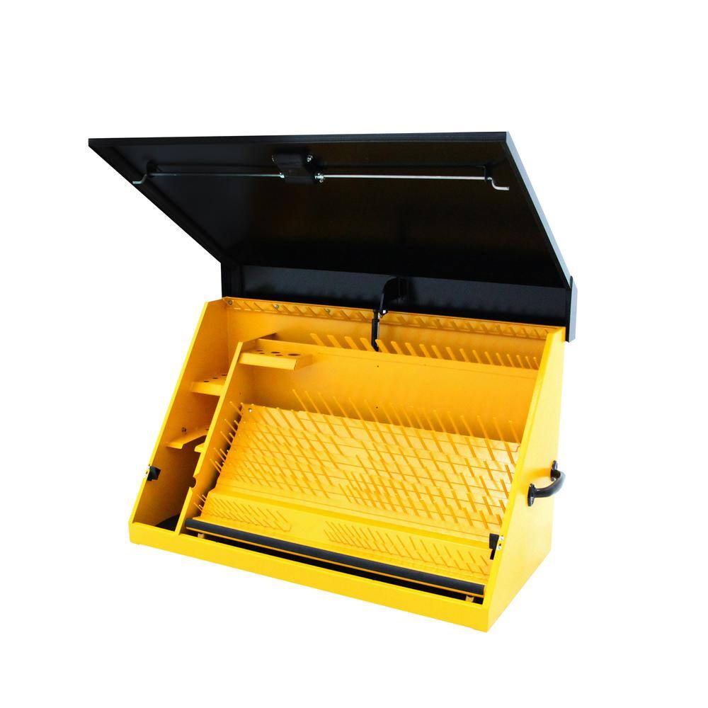 DEWALT 36 in. W x 17 in. D Portable Triangle Top Tool Chest for Sockets, Wrenches and Screwdrivers in Yellow/Black Powder Coat