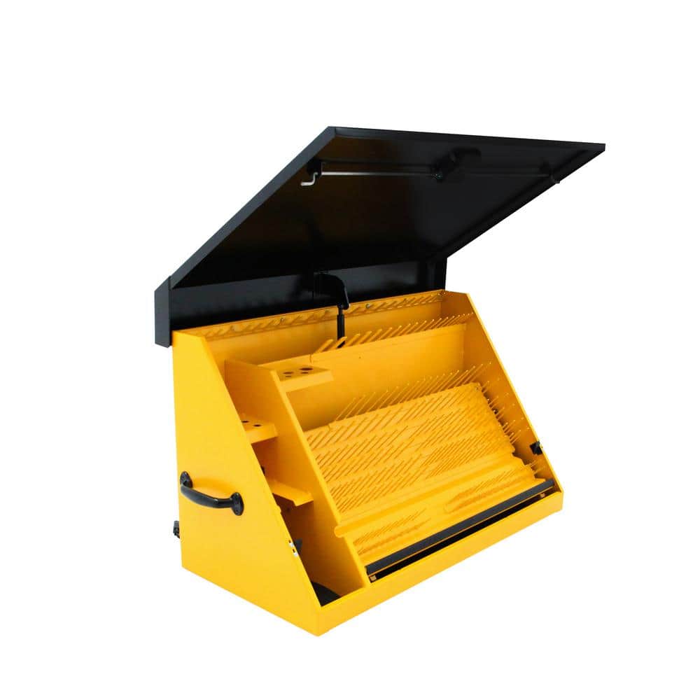 DEWALT 36 in. W x 17 in. D Portable Triangle Top Tool Chest for Sockets, Wrenches and Screwdrivers in Yellow/Black Powder Coat