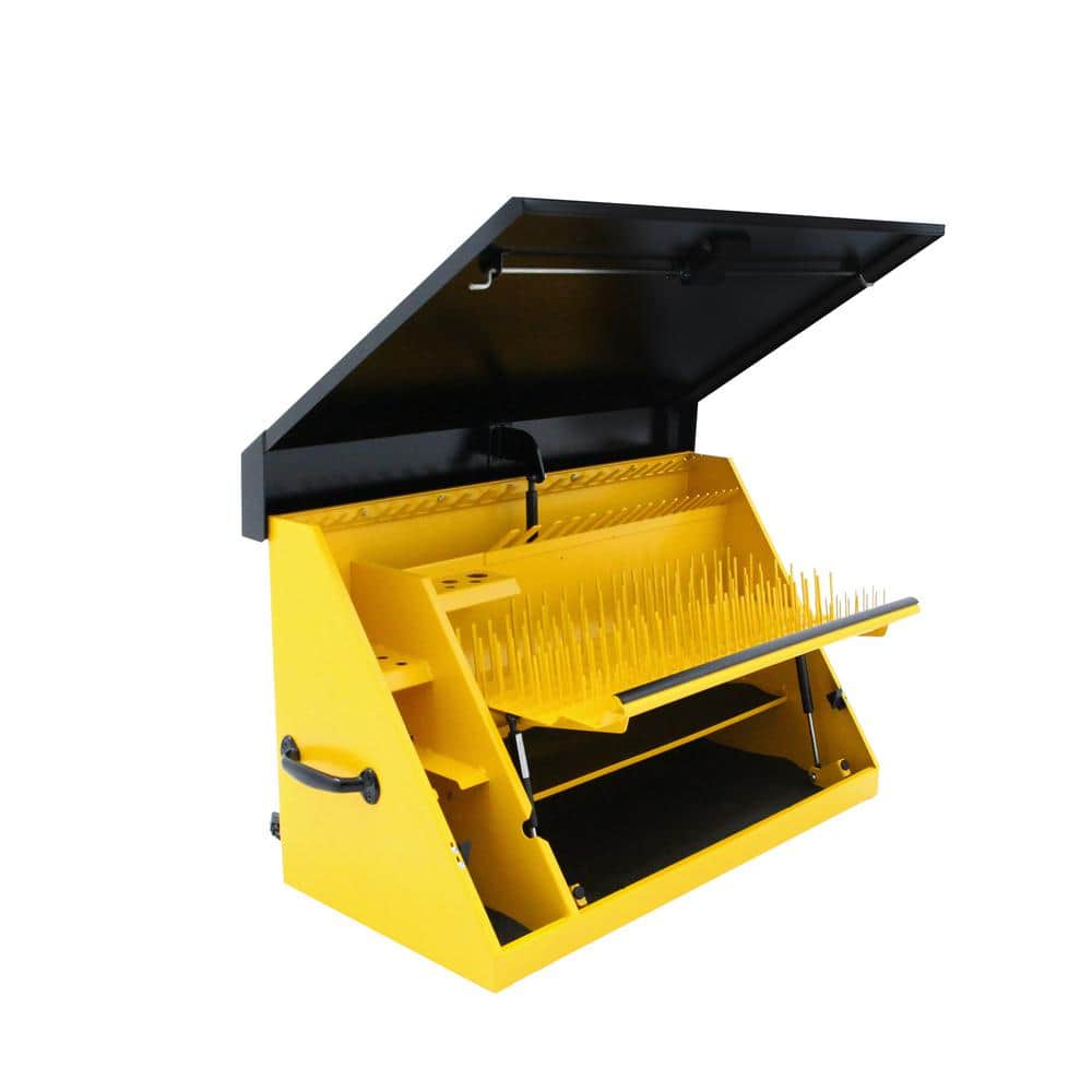 DEWALT 36 in. W x 17 in. D Portable Triangle Top Tool Chest for Sockets, Wrenches and Screwdrivers in Yellow/Black Powder Coat
