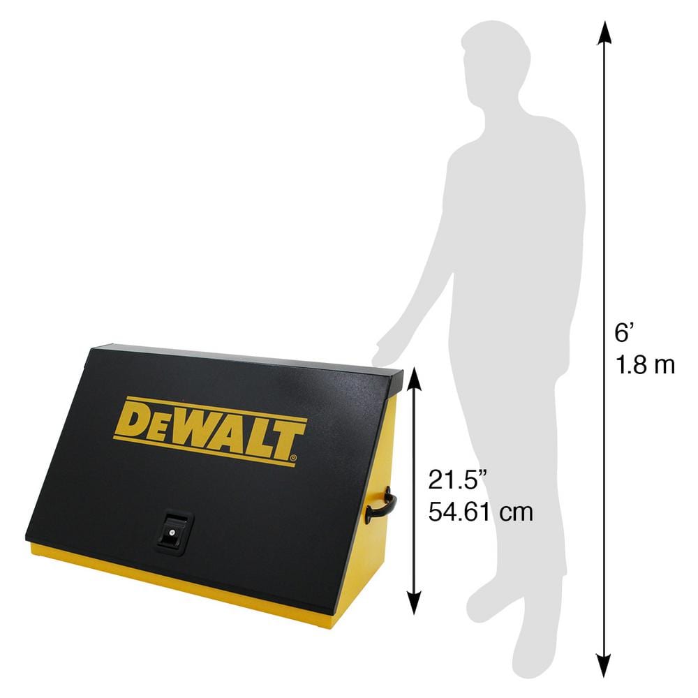 DEWALT 36 in. W x 17 in. D Portable Triangle Top Tool Chest for Sockets, Wrenches and Screwdrivers in Yellow/Black Powder Coat