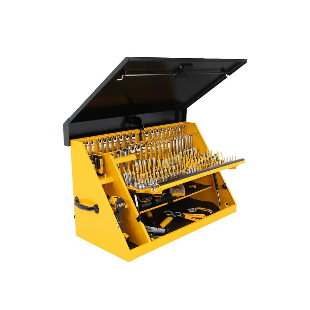 DEWALT 36 in. W x 17 in. D Portable Triangle Top Tool Chest for Sockets, Wrenches and Screwdrivers in Yellow/Black Powder Coat