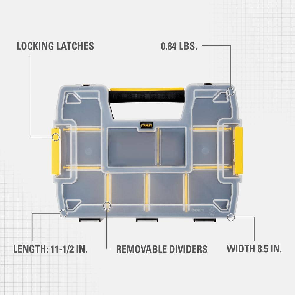 Stanley SoftMaster 12-Compartment Small Parts Light Organizer