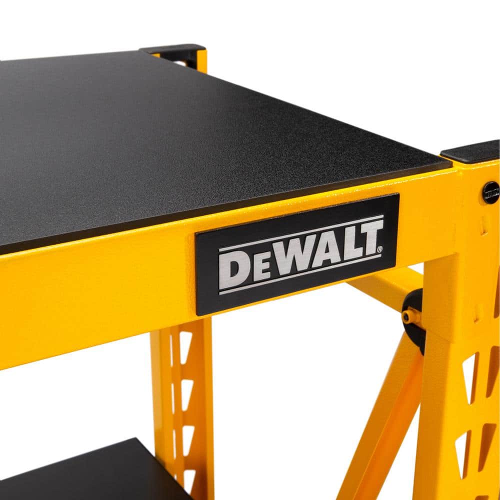 DEWALT Yellow 3-Tier Steel Garage Storage Shelving Unit (50 in. W x 48 in. H x 18 in. D)