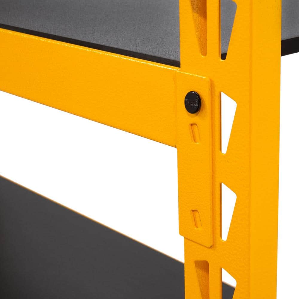 DEWALT Yellow 3-Tier Steel Garage Storage Shelving Unit (50 in. W x 48 in. H x 18 in. D)