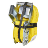Keeper 30 ft. x 2 in. Ratchet Tie-Down with Flat Hooks, 10,000 lb Break Strength