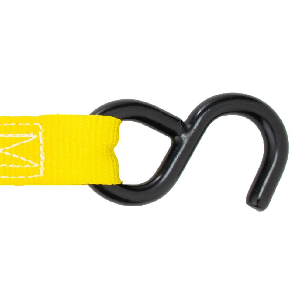 STANLEY 1 in. x 12 ft. Ratchet Straps, 1,500 lbs Break Strength (4-Pack)