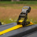 STANLEY 1 in. x 12 ft. Ratchet Straps, 1,500 lbs Break Strength (4-Pack)