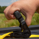 STANLEY 1 in. x 12 ft. Ratchet Straps, 1,500 lbs Break Strength (4-Pack)