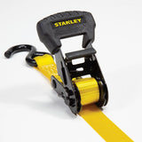 Stanley 1.25 in. x 16 ft. Ratchet Straps, 3000 lb Break Strength (2-Pack)