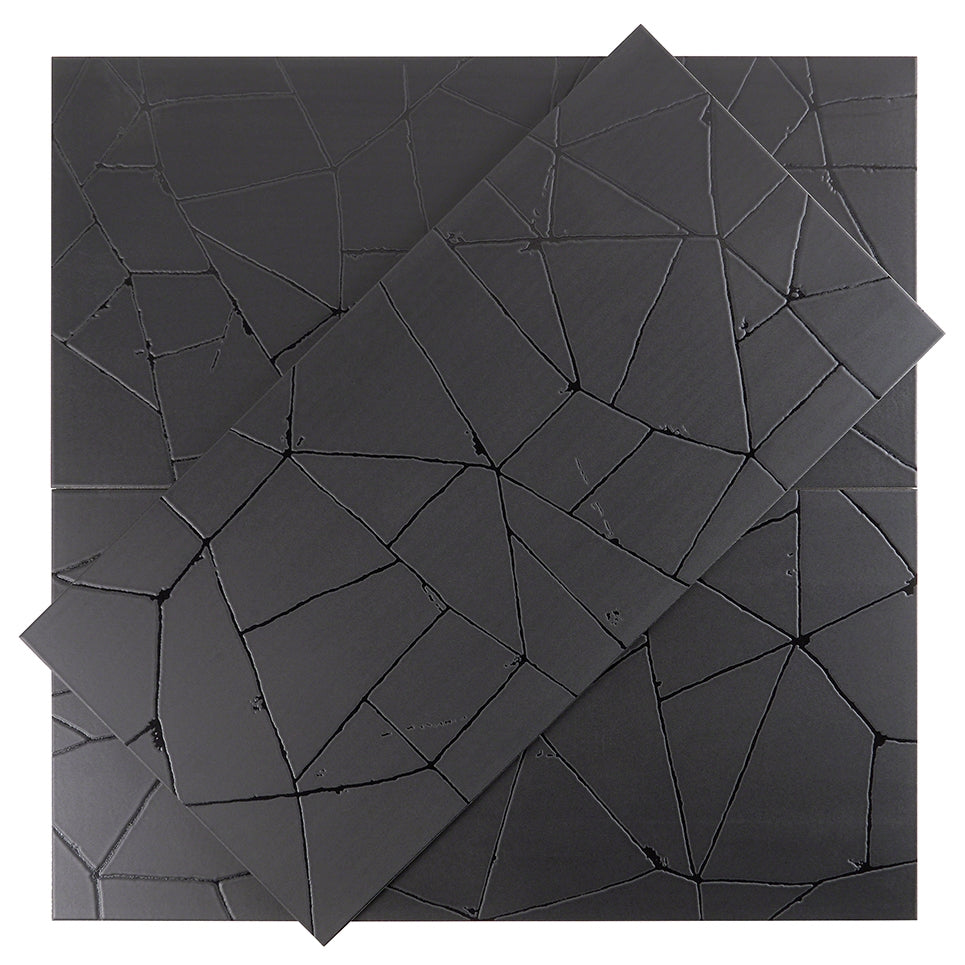 Faber Black 16x32 Matte Porcelain Tile - Lux Tile