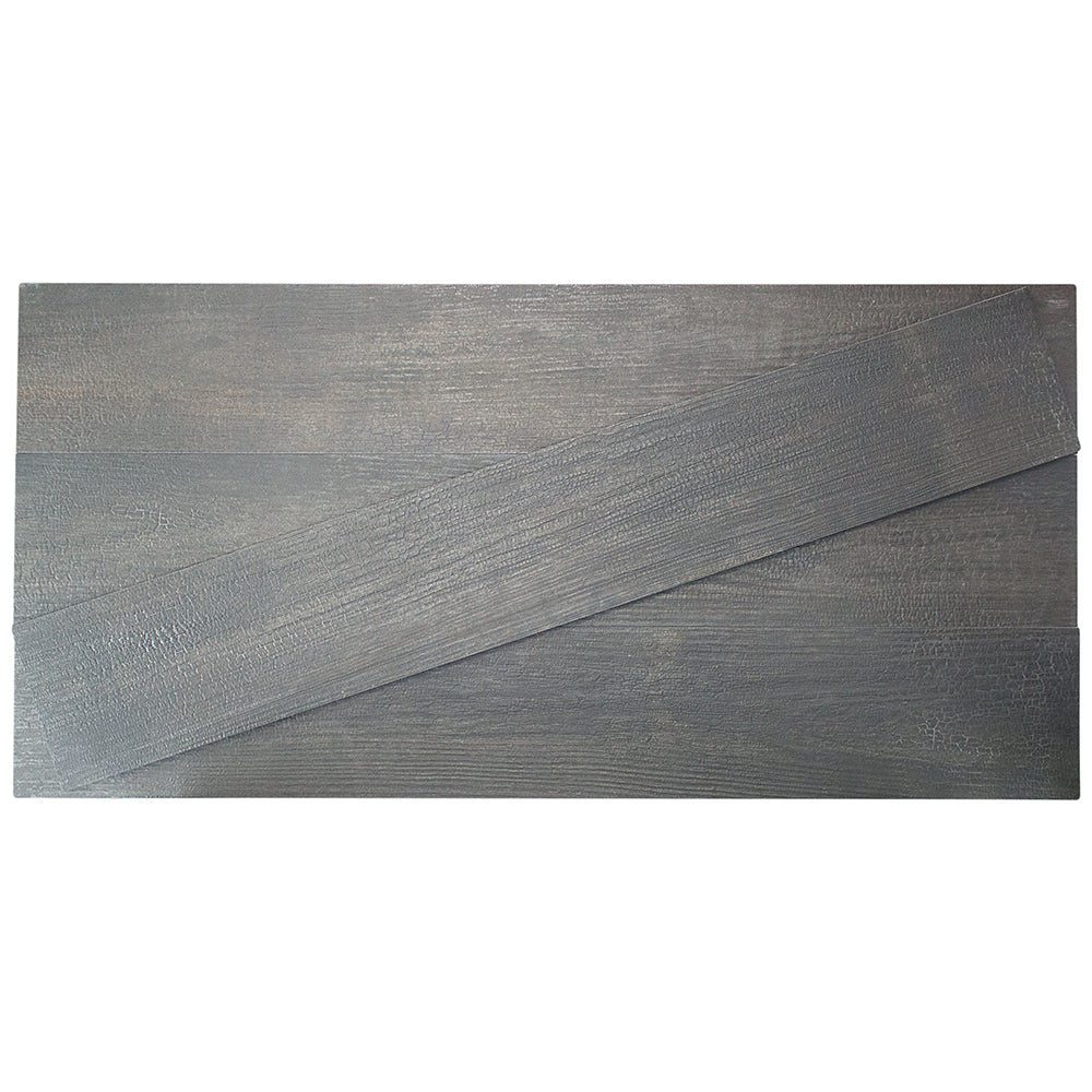 Okinawa Carbon Black 8x48 Matte Porcelain Wood Look Tile